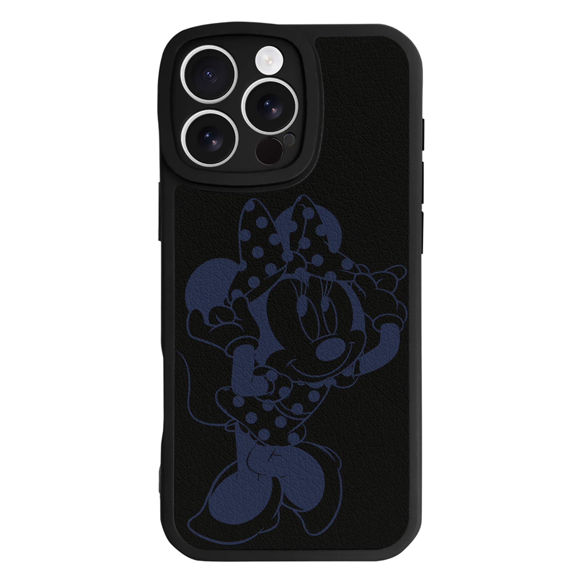 （画像用） ミッキーマウス Mickey Mouse 【iPhone 16シリーズ対応】シリコンスマホケース（レザー調） 材質：シリコン